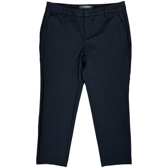 EUC Women's LIVERPOOL Kelsey Trouser Stretch Ponte‎ Pant Black | Size 10/30 P - Picture 3 of 10